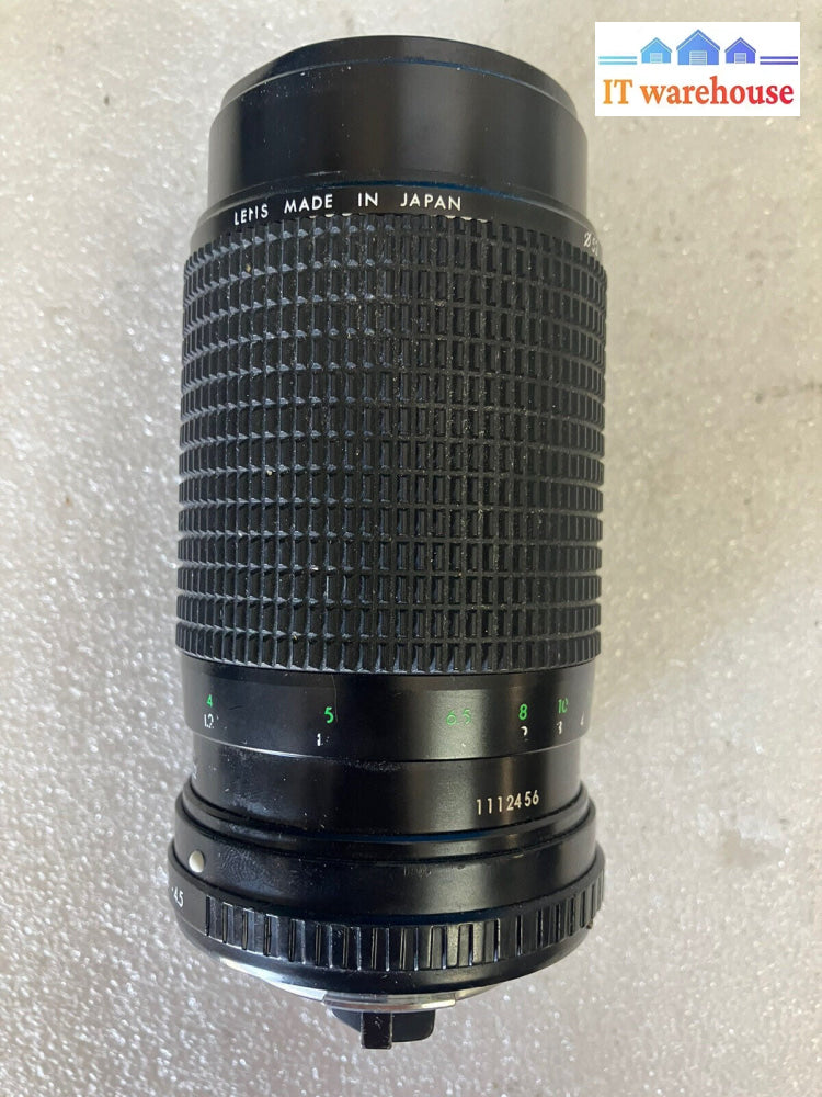 ~ Sanwa f=80-200mm Close Focus Macro Zoom Lens Multi-Coated