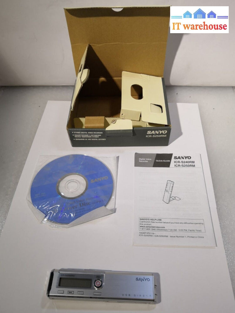 + Sanyo-ICR-S250RM - voice recorder @@@   