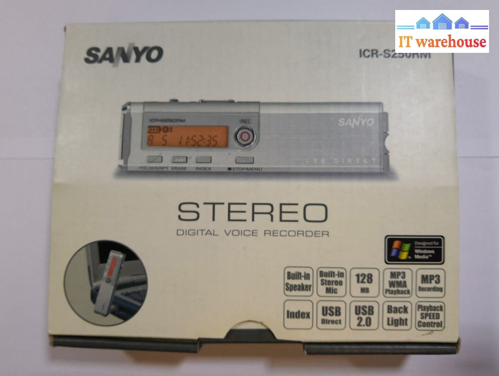 + Sanyo-ICR-S250RM - voice recorder @@@   