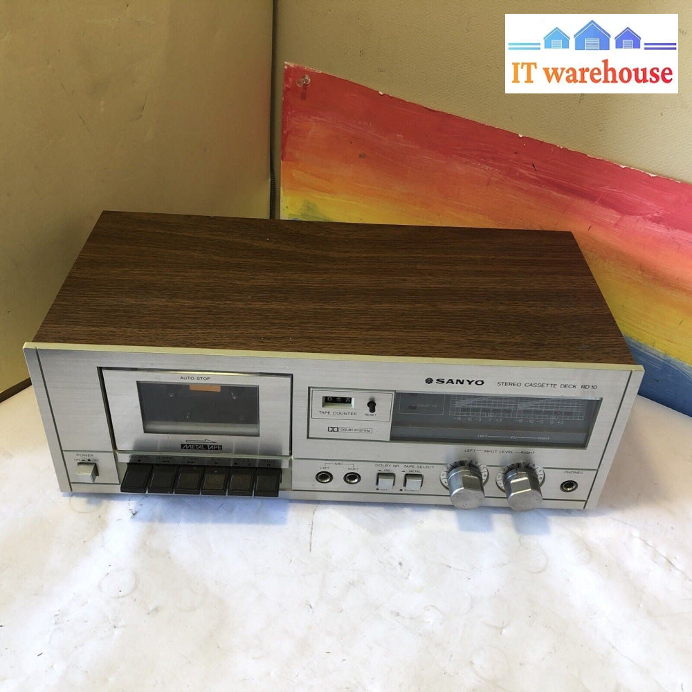 $ Sanyo RD 10 Stereo Cassette Deck - Retro/Vintage