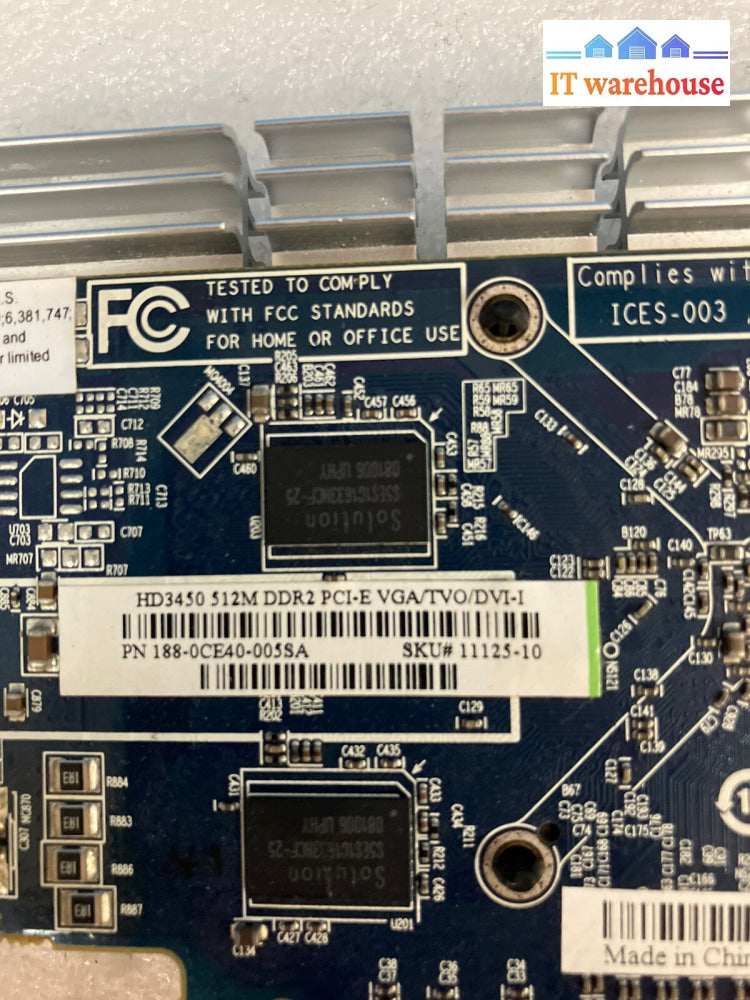 ~ Sapphire HD3450 512M DDR2 VGA S-VID DVI 188-0CE40-005SA Graphics Card *Tested*