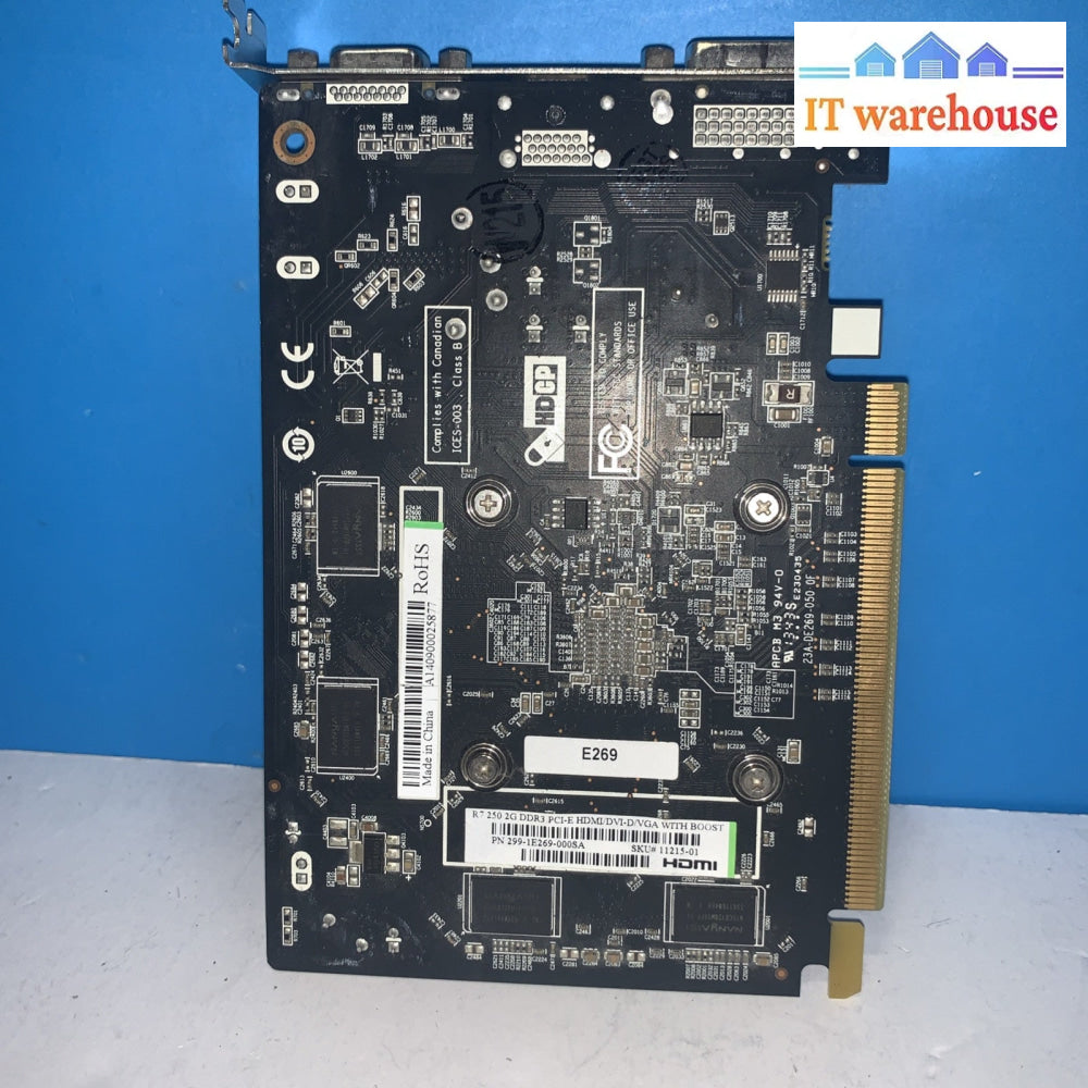 Sapphire Radeon R7 250 2GB GDDR5 299-1E269-000SA Video Graphic Card GPU