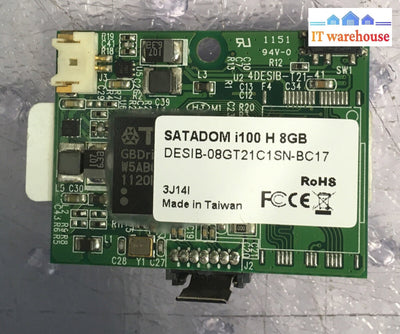+ SATADOM SATA Flash Module i-Series i100 H 8GB DESIB-08GT21C1SN-BC17 0710-3535-