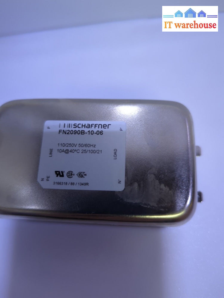 Schaffner Noise Filter Fn2090B-10-06 Dual Phase Power 110-250V/10A