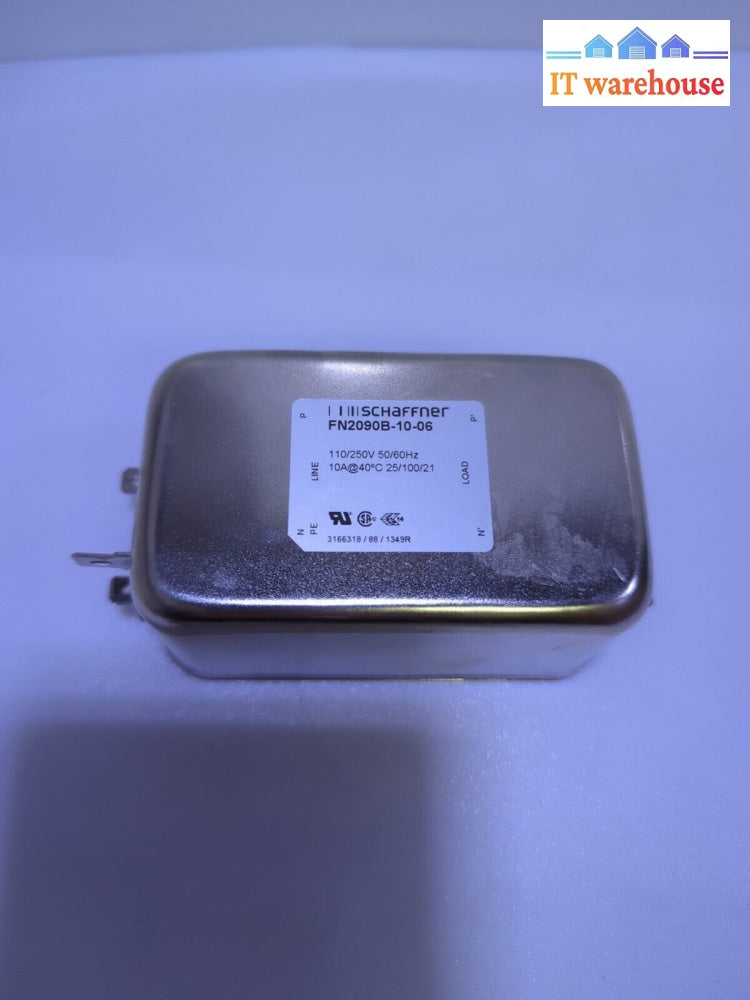 Schaffner Noise Filter Fn2090B-10-06 Dual Phase Power 110-250V/10A