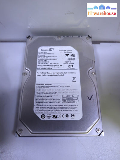 - Seagate 500Gb St3500630A 7200Rpm Ide 3.5’ Internal Hard Disk Drive (27 Days)