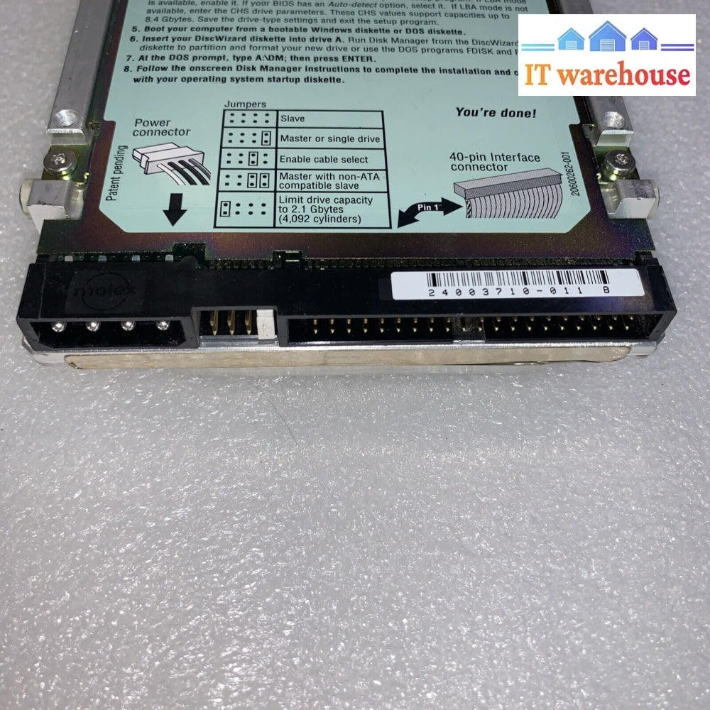 Seagate 6.4Gb Medalist St36424A Ide Hdd Pn: 9N5006-030 Tested