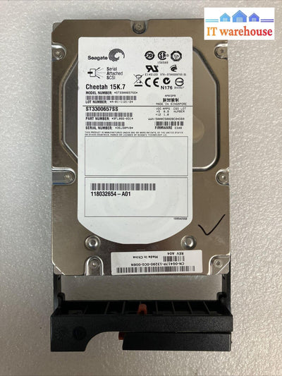 Seagate 9Fl066-031 300Gb 15K 3.5’ Sas Hdd St3300657Ss G417P W/ Caddy 005048956 ~