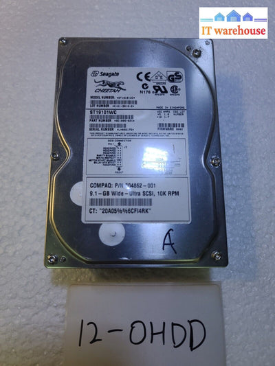 - Seagate St19101Wc 9.1Gb 80 Pin Scsi Hard Drive Compaq On 304862-001