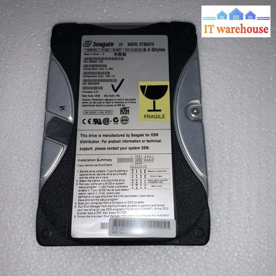SEAGATE ST38421A 8.4 Gb ATA 5400 RPM 3,5'' P/N 9M9004-001