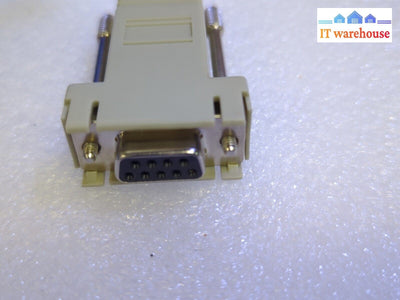Serial RS232 DB9 Famale to RJ45 Ethernet  Connector 95-117 WS7 CHK PTR MTL -