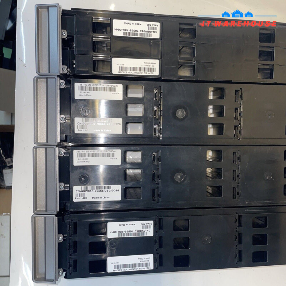 (Set of 4) IBM Dell 0GW015 0GW018 0XR019 POWERVAULT TL4000 LEFT & RIGHT MAGAZINE