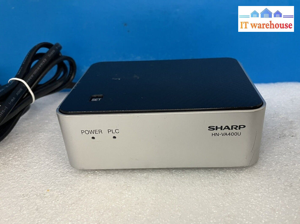 Sharp Hn-Va400U Homeplug Power Line Communications 4-Port Adapter ~