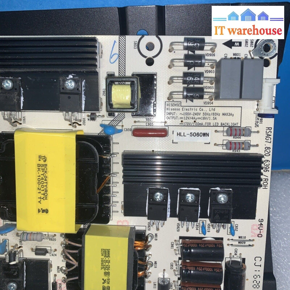 Sharp Roku TV LC-55LB481C Power Supply Board HLL-5060WN