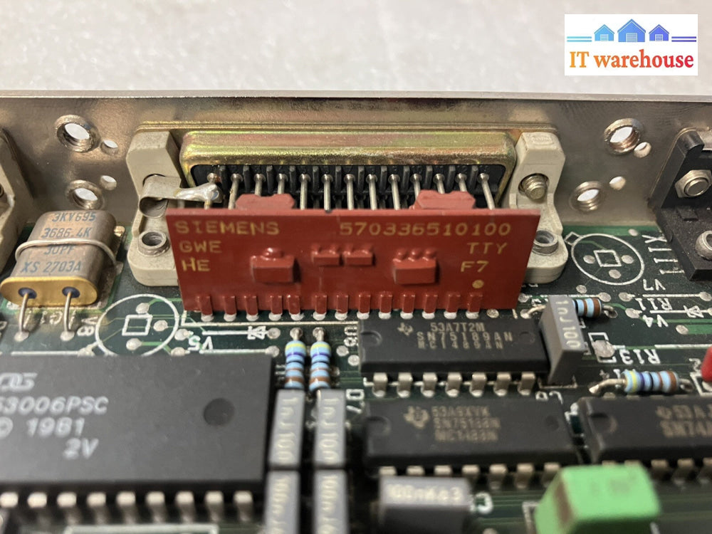 ~ SIEMENS Erzeugnisstand 570 204 9304.00 Circuit Board CPU Card CF32265 *Tested*