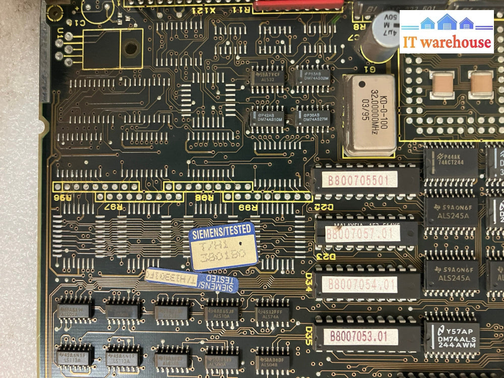 ~ SIEMENS Erzeugnisstand 570 363 9102.00 Circuit Board w/ Intel i386 DX CPU