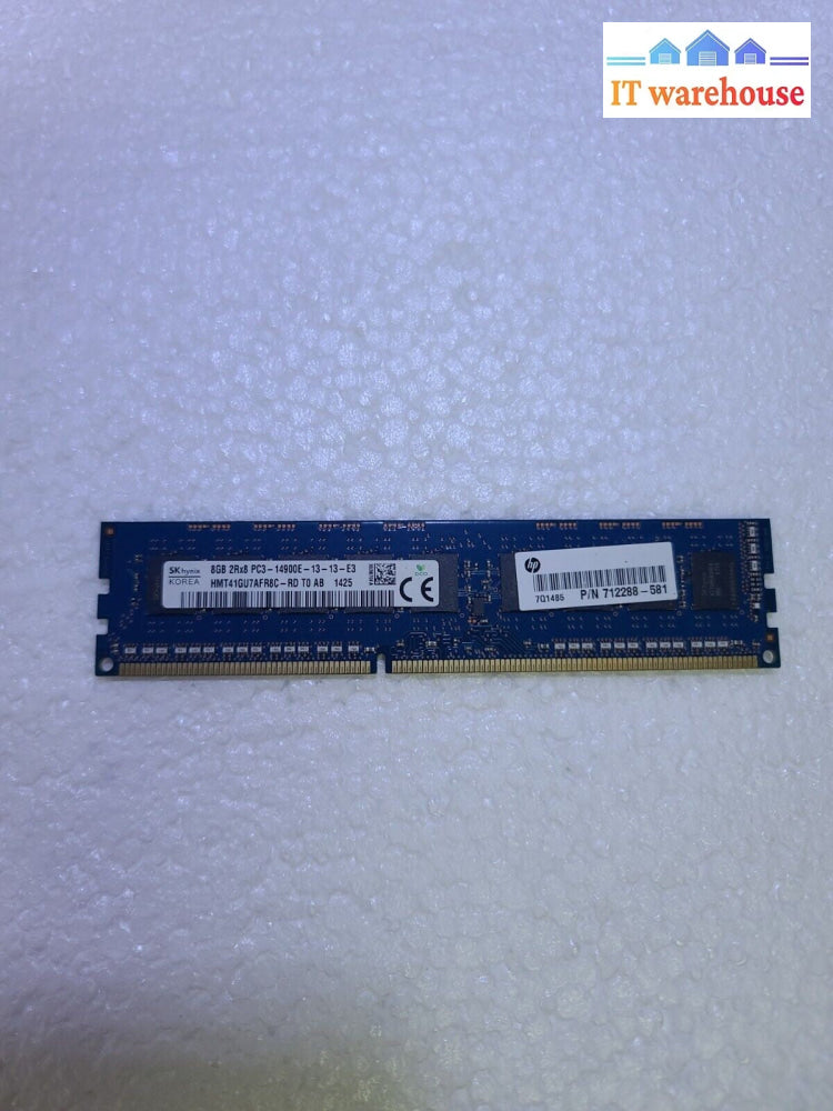 - SK hynix 8GB PC3-14900E HMT41GU7AFR8C-RD 1866 ECC Unbuffered Server RAM Tested
