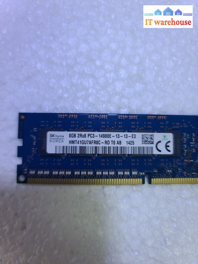 - SK hynix 8GB PC3-14900E HMT41GU7AFR8C-RD 1866 ECC Unbuffered Server RAM Tested
