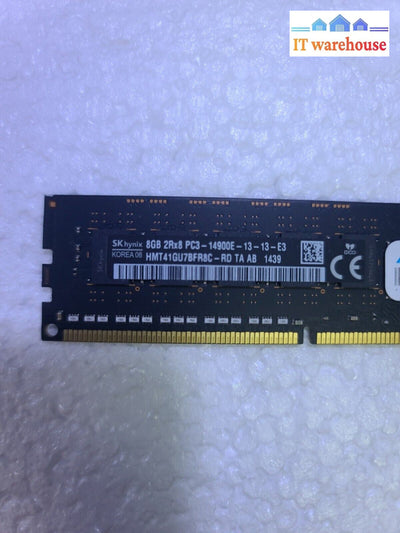 - SK hynix 8GB PC3-14900E HMT41GU7BFR8C-RD 1866 ECC Unbuffered Server RAM Tested
