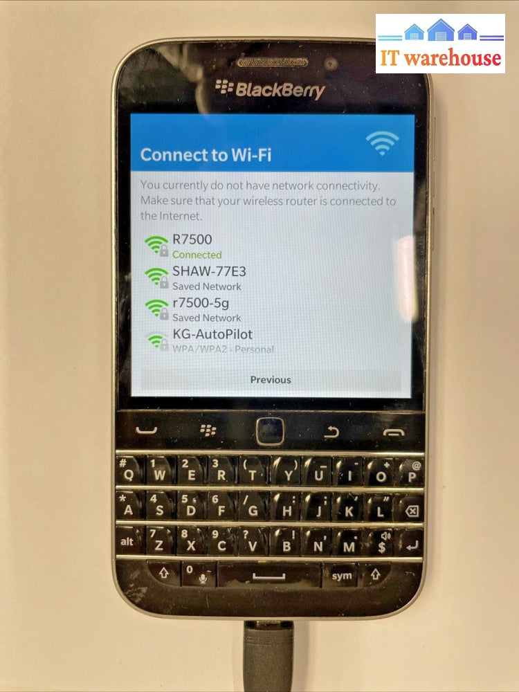 SmartPhone BLACKBERRY CLASSIC Q20  BLACK  (Carrier: AT & T)  +