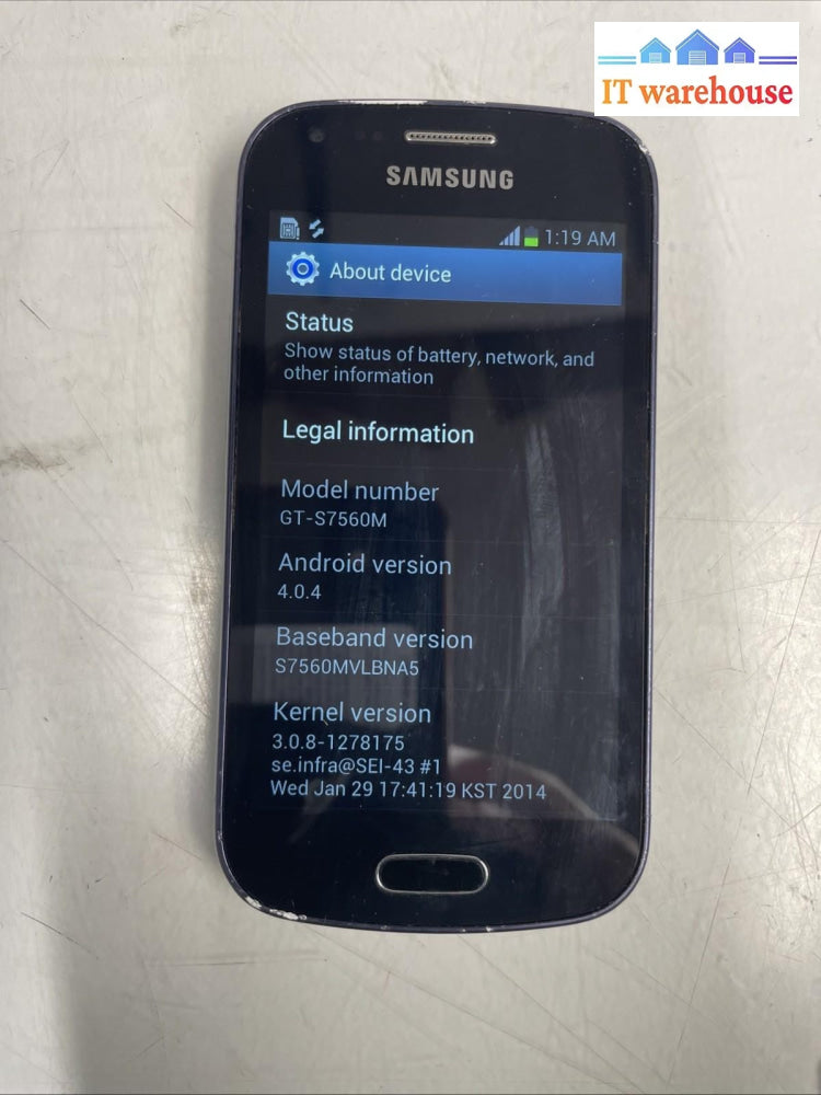 SmartPhone Galaxy GT-S7560M 1.7G Unlocked  Tested +