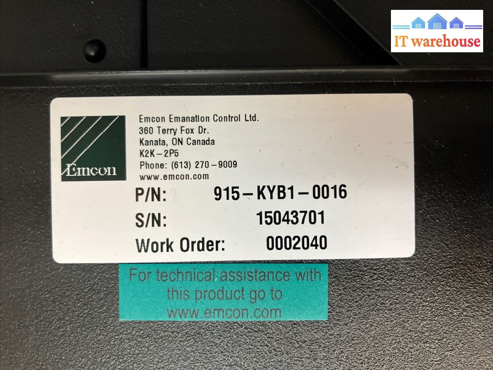 Solidus Peripherals KU-2971 KBS224EN-USB-BL Keyboard 9-Pin RS232 Serial Port ~