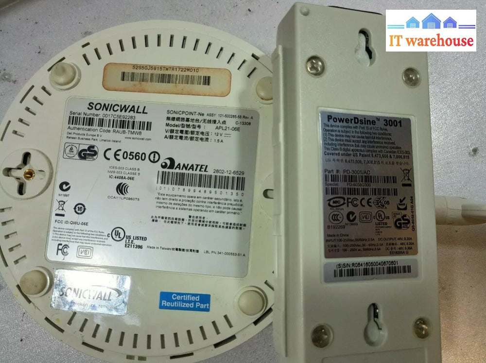 - Sonicwall Sonicpoint Ne Wireless Access Point Apl21-06E With Poe Injector