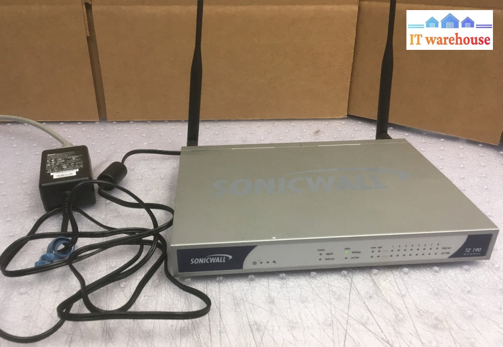 + Sonicwall TZ 190 Wireless APL18-046 VPN Firewall with  AC