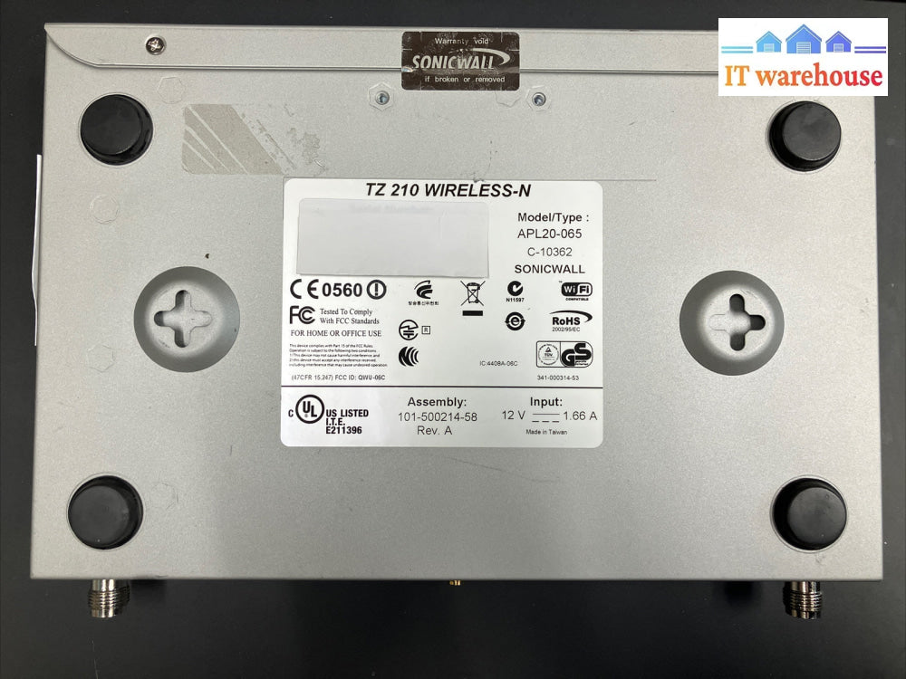 ~ SonicWall TZ 210 Wireless-N APL20-065 Firewall Network Security (Transferable)