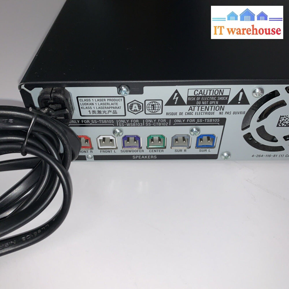 Sony BDV-T28 Home Theater DVD Blu-Ray Player - No Remote - Tested & Working!