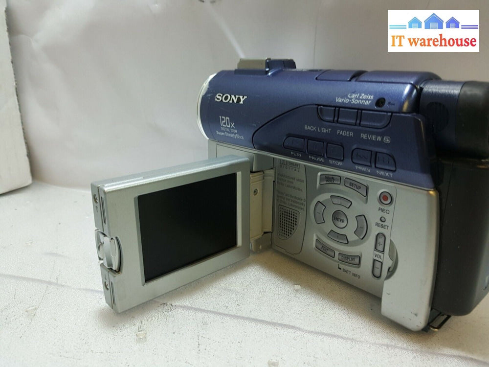 -  SONY DCR-DVD200 DIGITAL VIDEO CAMERA  CAMCORDER 120X ZOOM (UNTESTED,AS IS)