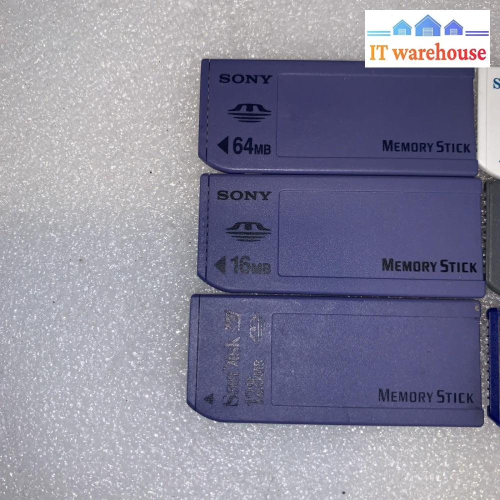 Sony Memory Sticks –64MB / 16MB / 128MB / 256MB PRO + PRO Duo + M2 + Adaptors