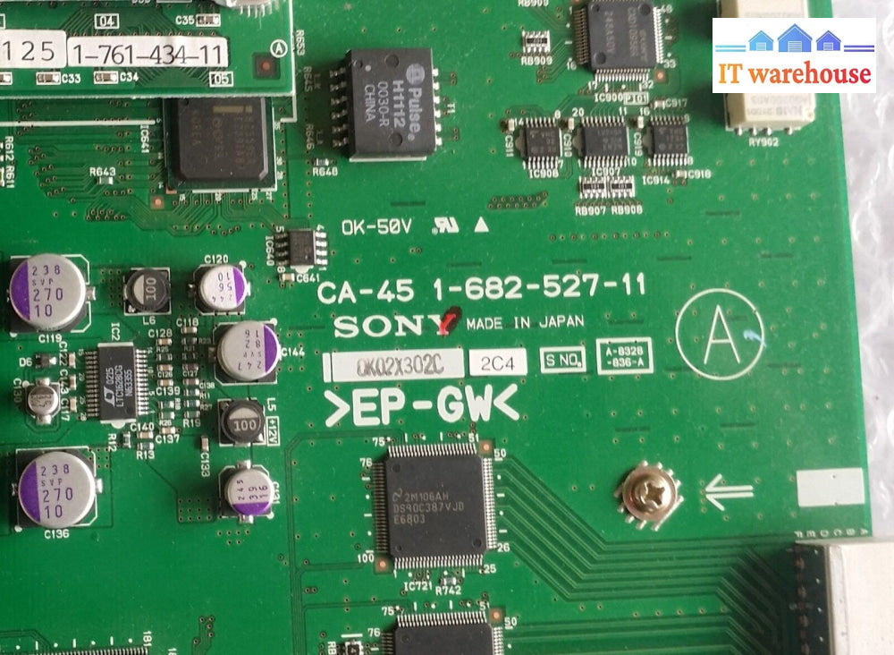 Sony Mks-8010 System Control Unit Controller Board Ca-45 1-682-527-11