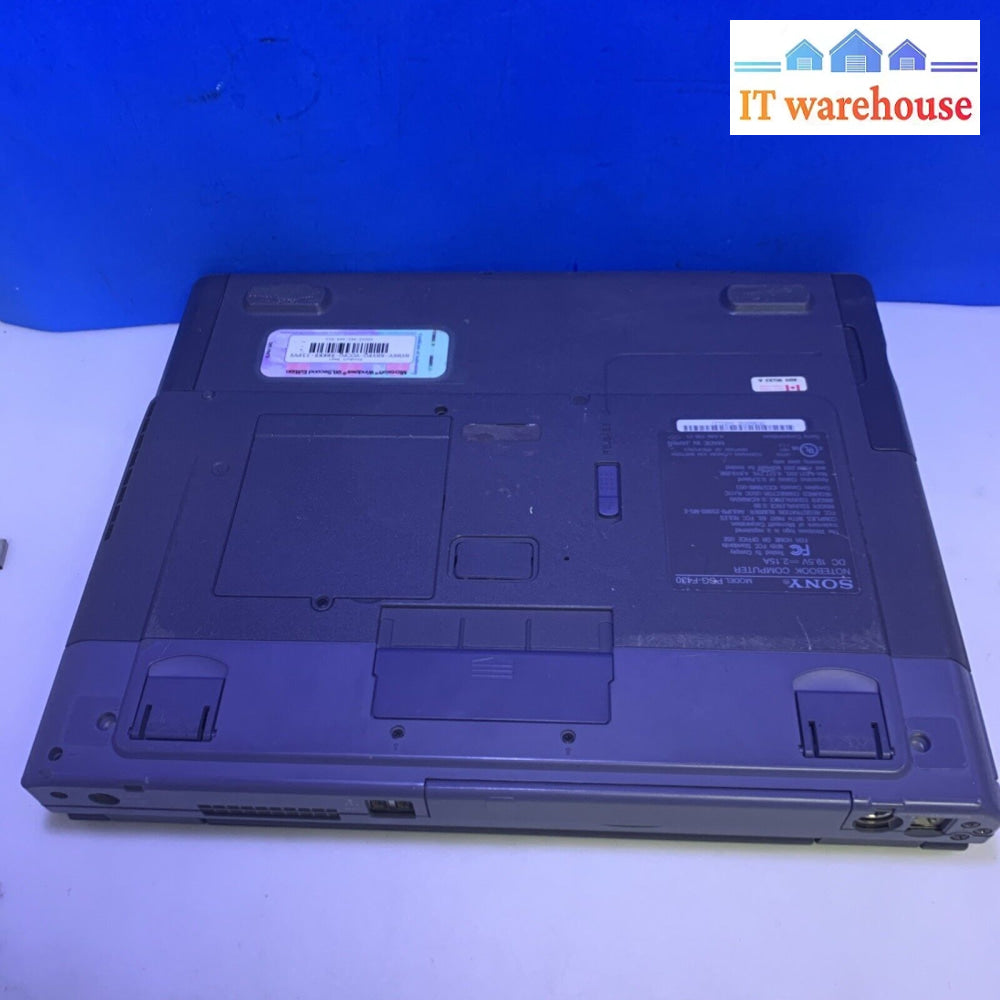 Sony PCG-F430 14.1’’ Laptop Pentium 3 450MHz 192MB Ram 8.5GB HD CD-ROM WIN98