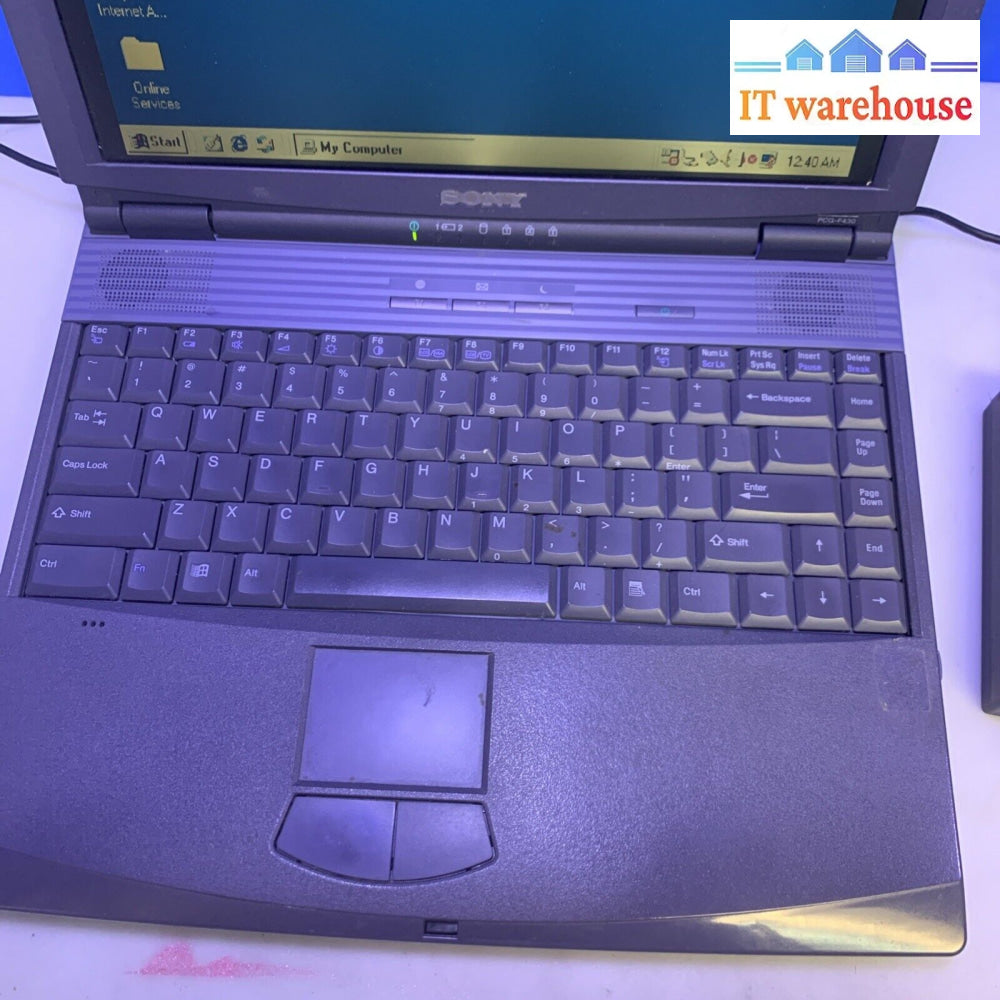 Sony PCG-F430 14.1’’ Laptop Pentium 3 450MHz 192MB Ram 8.5GB HD CD-ROM WIN98