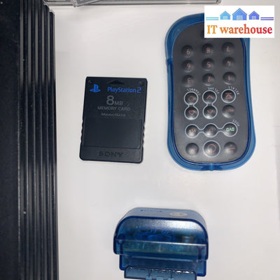 Sony PlayStation 2 Console 2 Controller Mem Card 10 + Games