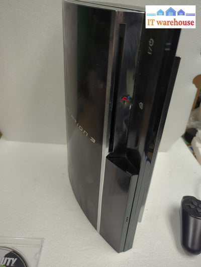 Sony PlayStation 3 Fat PS3 CECHE01 With One Controller + Game COD Tested