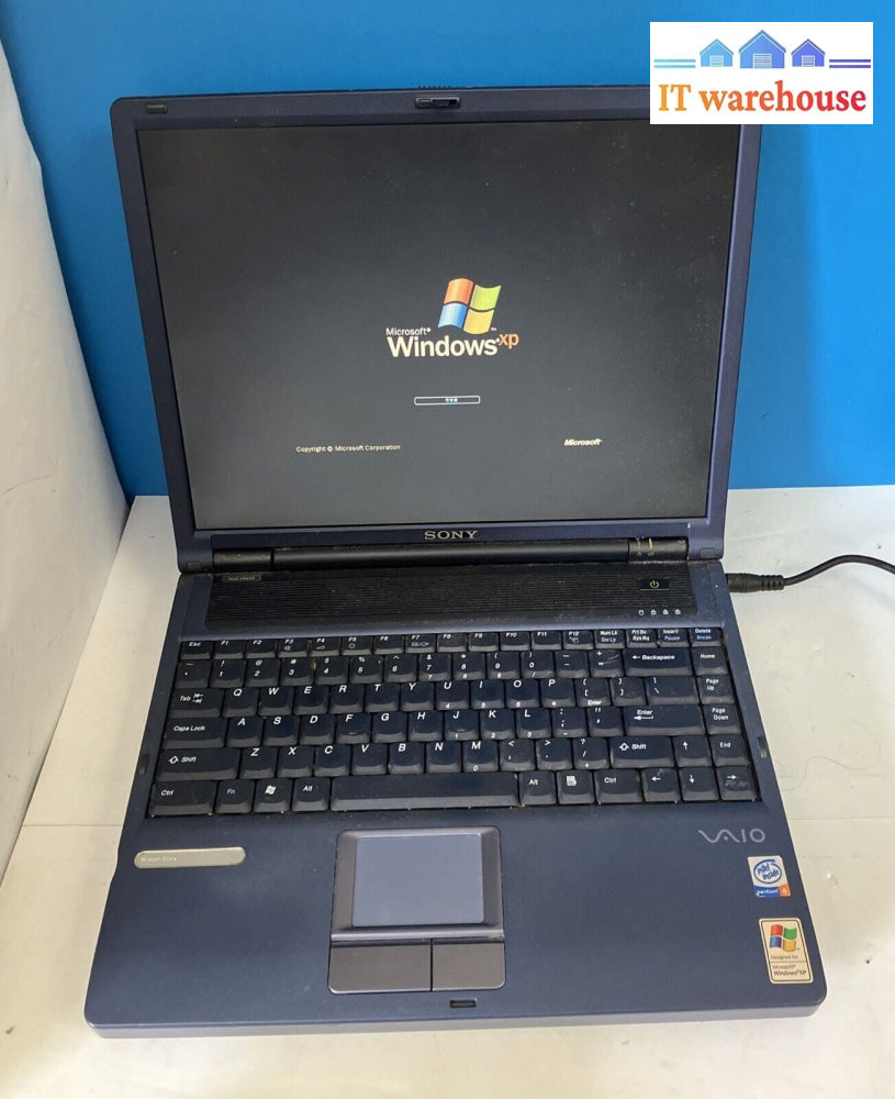 Sony RD01-D480 15" Laptop Intel Pentium 4 CPU / 512MB RAM / 100GB HDD (Read) ~