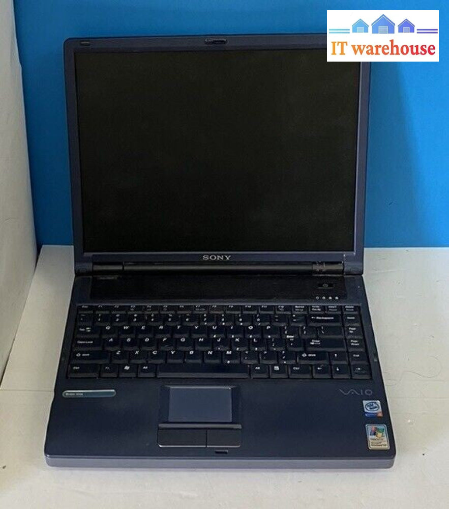 Sony RD01-D480 15" Laptop Intel Pentium 4 CPU / 512MB RAM / 100GB HDD (Read) ~