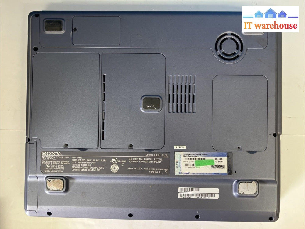Sony RD01-D480 15" Laptop Intel Pentium 4 CPU / 512MB RAM / 100GB HDD (Read) ~
