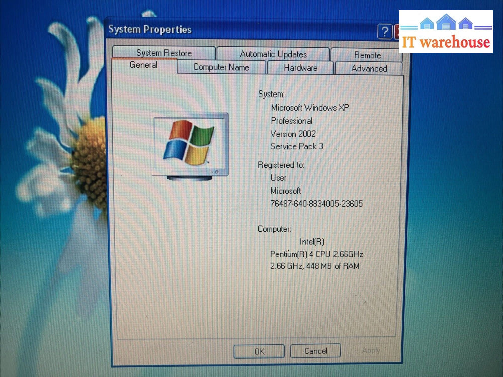 Sony RD01-D480 15" Laptop Intel Pentium 4 CPU / 512MB RAM / 100GB HDD (Read) ~