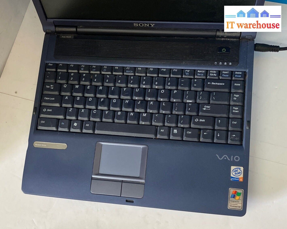 Sony RD01-D480 15" Laptop Intel Pentium 4 CPU / 512MB RAM / 100GB HDD (Read) ~