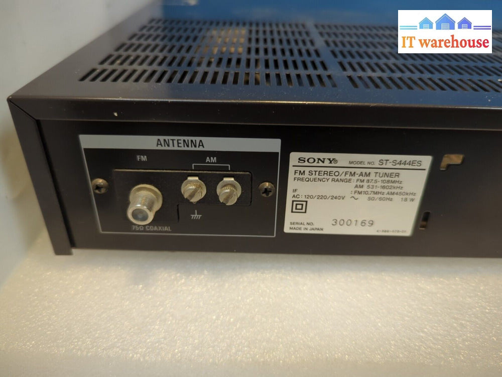 - SONY ST-S444ES  DIRECT Comparator FM/AM TUNER