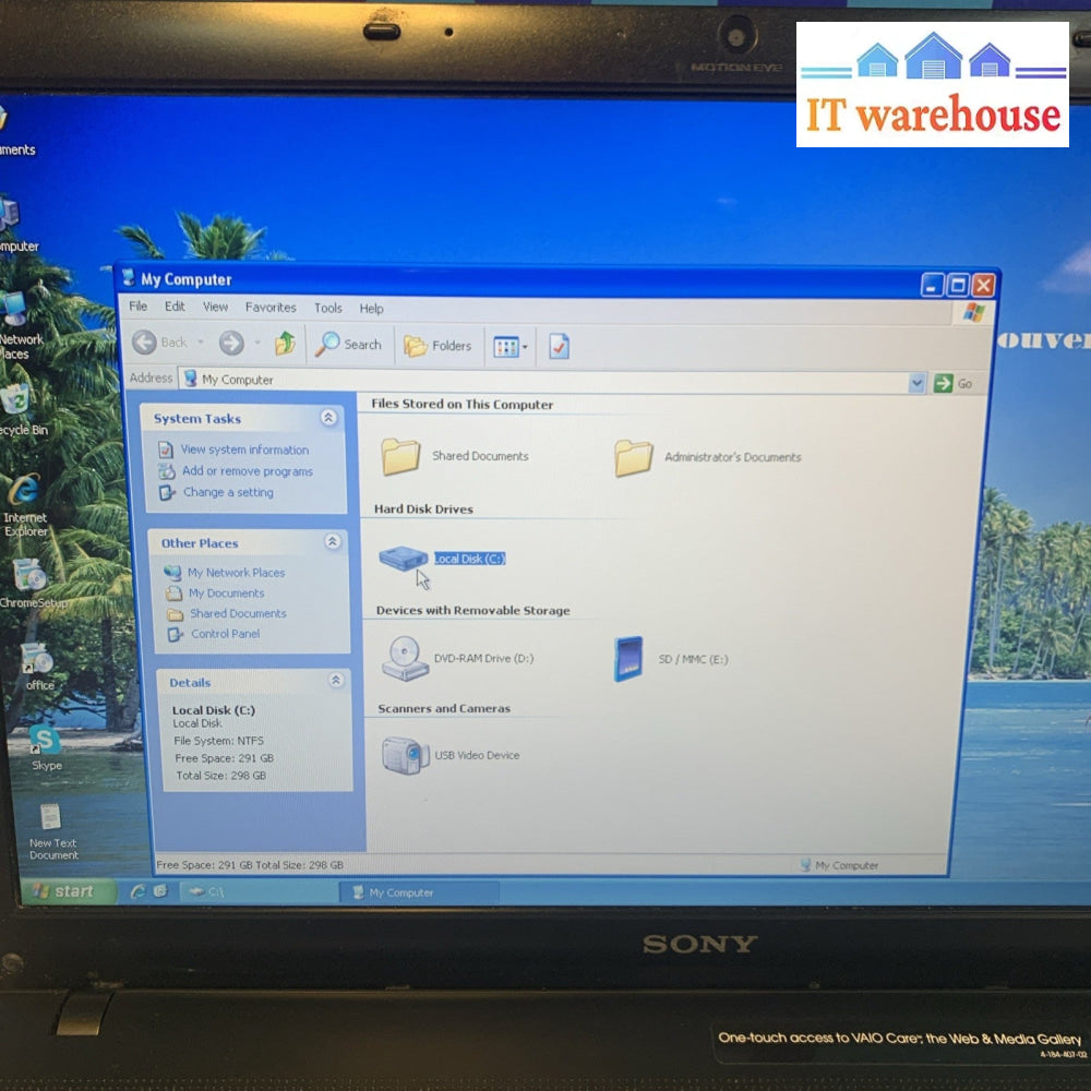 Sony VAIO PCG-71314L Laptop i5 M430 4GB RAM 320GB HDD WIN XP PRO