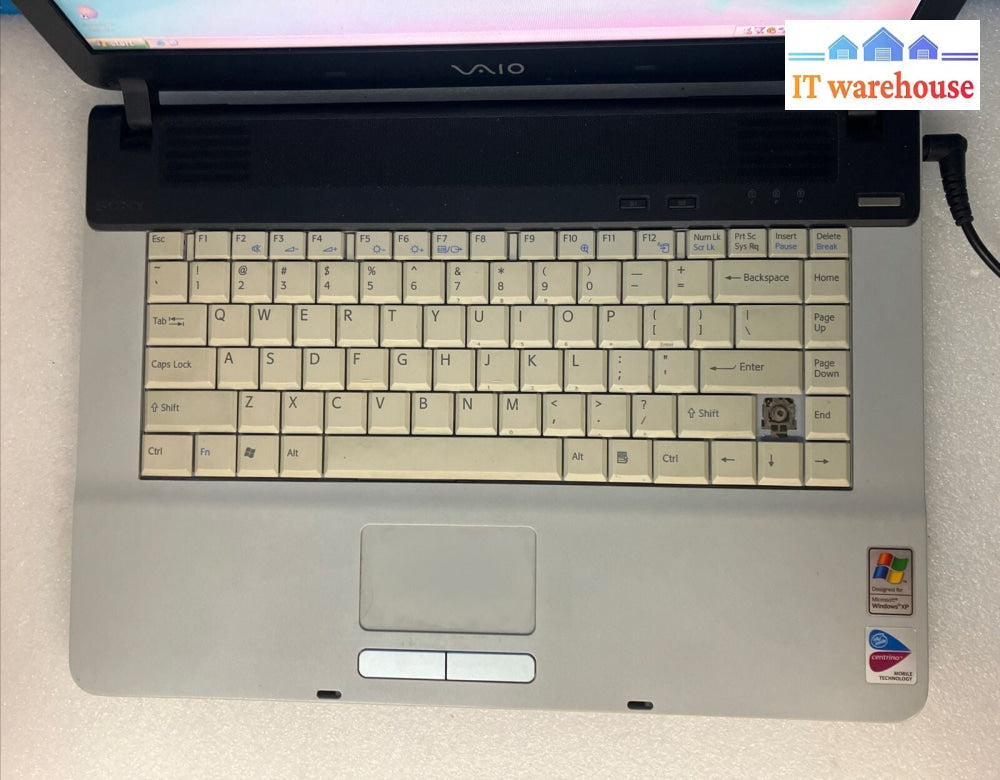 Sony VAIO PCG-791L 15.6" Laptop Pentium M CPU, 1GB RAM, 100GB HDD, Windows XP ~