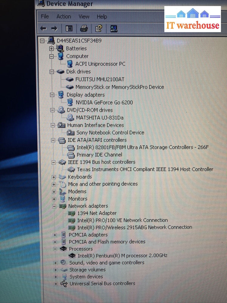 Sony VAIO PCG-791L 15.6" Laptop Pentium M CPU, 1GB RAM, 100GB HDD, Windows XP ~