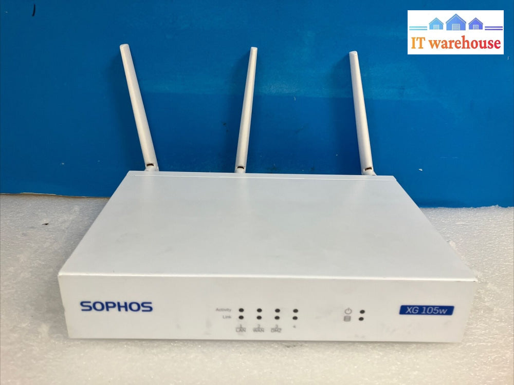 Sophos Xg 105W Vga 4-Port Network Security Appliance With Antenna & Ac Adapter ~