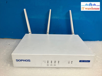 Sophos Xg 105W Vga 4-Port Network Security Appliance With Antenna & Ac Adapter ~