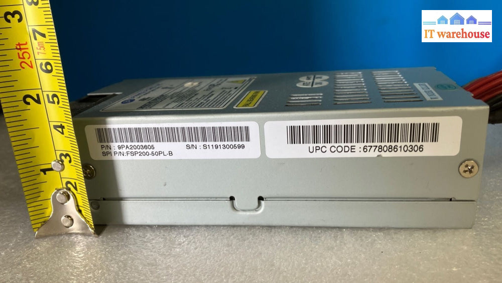 SPI FSP200-50PL-B 200W Flex ATX 20-Pin & 4-Pin CPU SFF (15x8x4cm) Power Supply ~