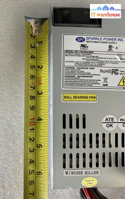 Spi Fsp200-50Pl-B 200W Flex Atx 20-Pin & 4-Pin Cpu Sff (15X8X4Cm) Power Supply ~